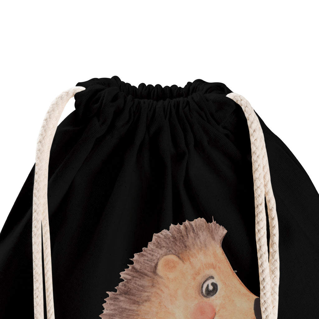 Sportbeutel Igel mit Kuchenstück Turnbeutel, Beutel, Sporttasche, Tasche, Stoffbeutel, Tiermotive, Gute Laune, lustige Sprüche, Tiere, Igel, Essen Spruch, Kuchen, Backen Geschenk, Kuchen backen, Einladung Party, Geburtstagskuchen, Torte