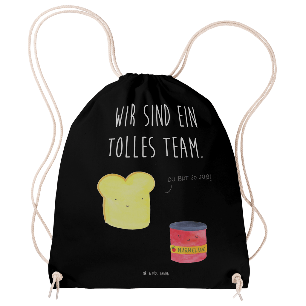 Sportbeutel Toast & Marmelade Turnbeutel, Beutel, Sporttasche, Tasche, Stoffbeutel, Tiermotive, Gute Laune, lustige Sprüche, Tiere, Toast, Marmelade, Dreamteam, süße Postkarte, süß, Küche Deko, Küche Spruch, Frühstück Einladung, Brot, Toastbrot