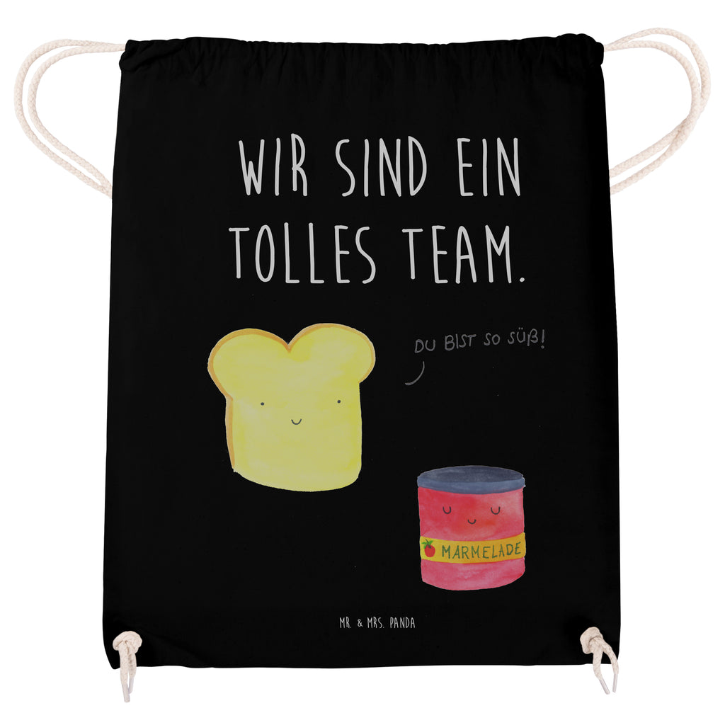 Sportbeutel Toast & Marmelade Turnbeutel, Beutel, Sporttasche, Tasche, Stoffbeutel, Tiermotive, Gute Laune, lustige Sprüche, Tiere, Toast, Marmelade, Dreamteam, süße Postkarte, süß, Küche Deko, Küche Spruch, Frühstück Einladung, Brot, Toastbrot