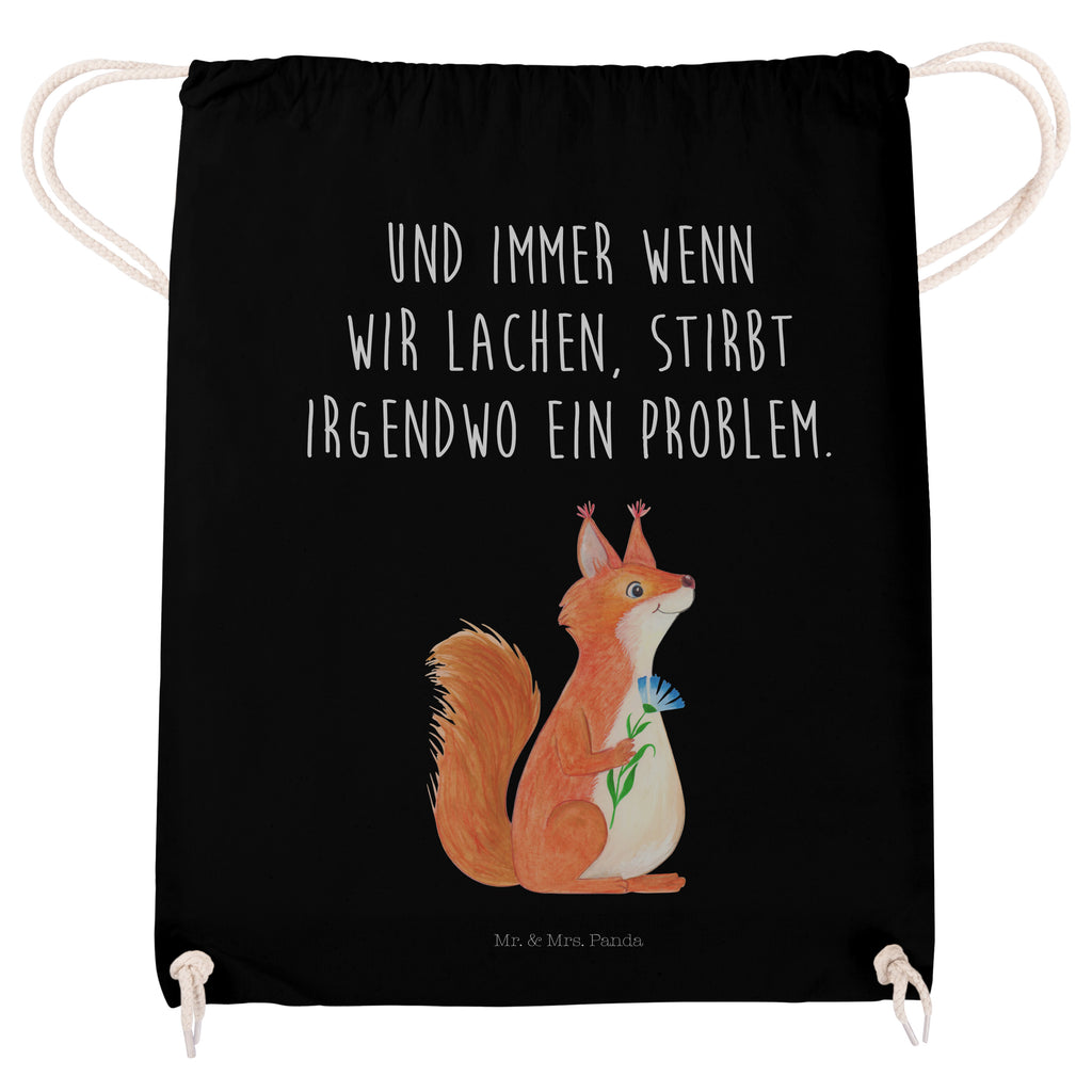Sportbeutel Eichhörnchen Blume Turnbeutel, Beutel, Sporttasche, Tasche, Stoffbeutel, Tiermotive, Gute Laune, lustige Sprüche, Tiere, Eichhörnchen, Eichhorn, Spruch positiv, Lachen, Spaß, Motivation Sprüche, Motivation Bilder, glücklich Spruch, Spruch Deko