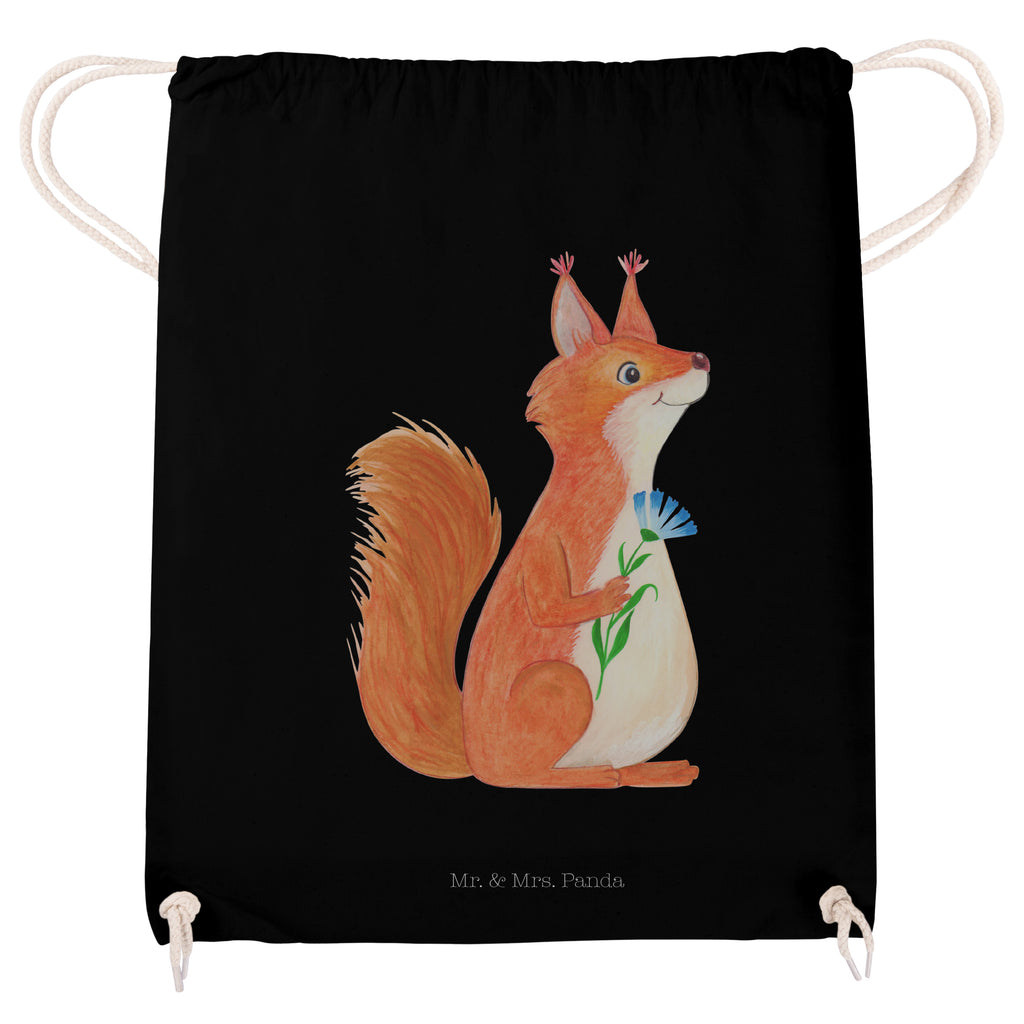 Sportbeutel Eichhörnchen Blume Turnbeutel, Beutel, Sporttasche, Tasche, Stoffbeutel, Tiermotive, Gute Laune, lustige Sprüche, Tiere, Eichhörnchen, Eichhorn, Spruch positiv, Lachen, Spaß, Motivation Sprüche, Motivation Bilder, glücklich Spruch, Spruch Deko