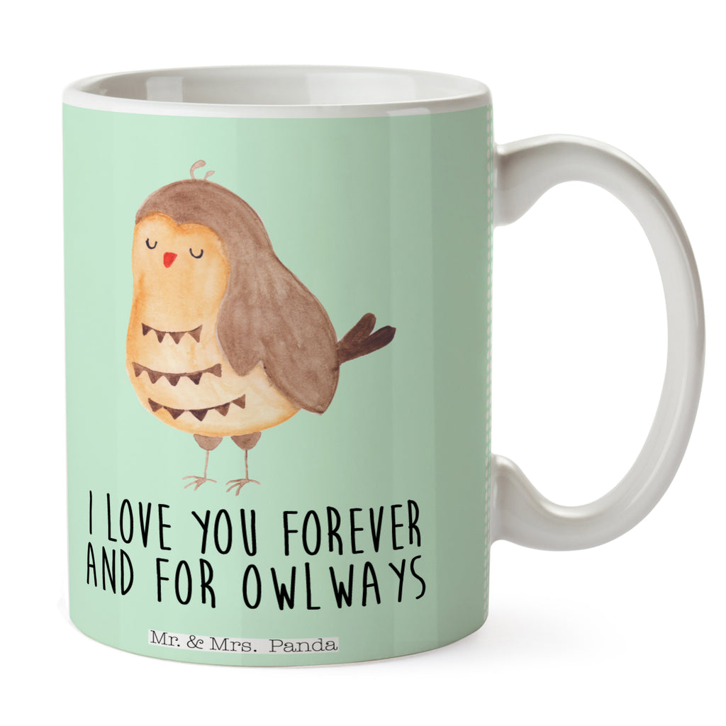 Tasse Eule Zufrieden Eule Spruch, Eule deko, Owl, Liebe Spruch, Romantisch, Wortspiel lustig, Spruch schön, Geschenk Hochzeitstag Becher, Kaffeetasse, Kaffeebecher, Tee, Frühstück, Büro  Eule
