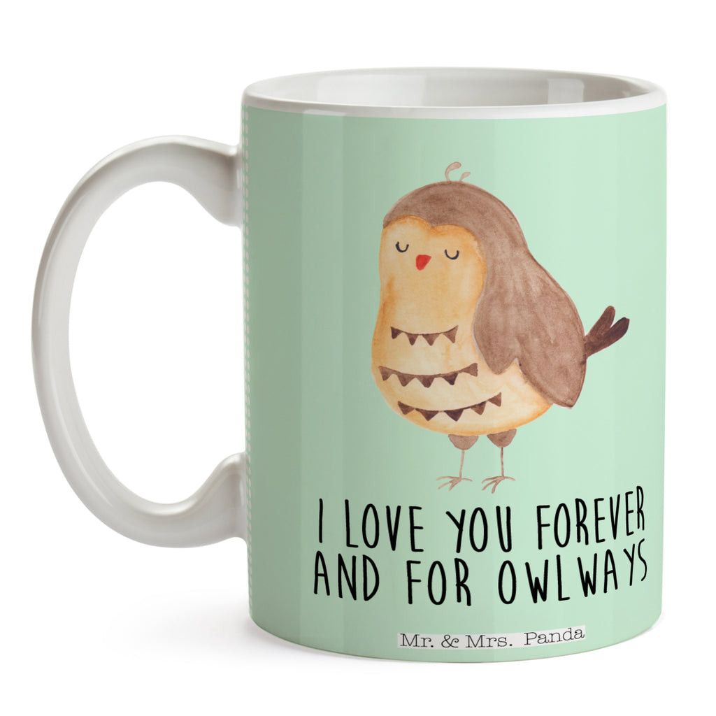 Tasse Eule Zufrieden Eule Spruch, Eule deko, Owl, Liebe Spruch, Romantisch, Wortspiel lustig, Spruch schön, Geschenk Hochzeitstag Becher, Kaffeetasse, Kaffeebecher, Tee, Frühstück, Büro  Eule