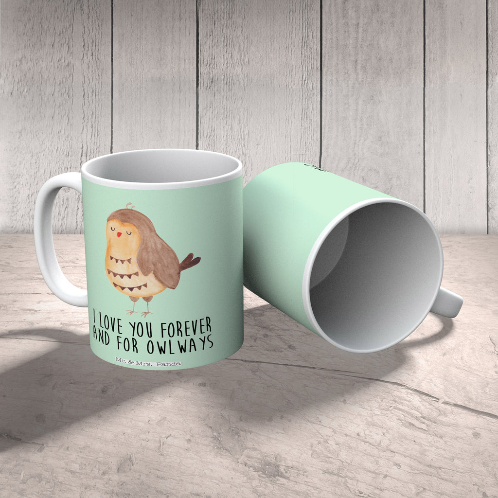 Tasse Eule Zufrieden Eule Spruch, Eule deko, Owl, Liebe Spruch, Romantisch, Wortspiel lustig, Spruch schön, Geschenk Hochzeitstag Becher, Kaffeetasse, Kaffeebecher, Tee, Frühstück, Büro  Eule