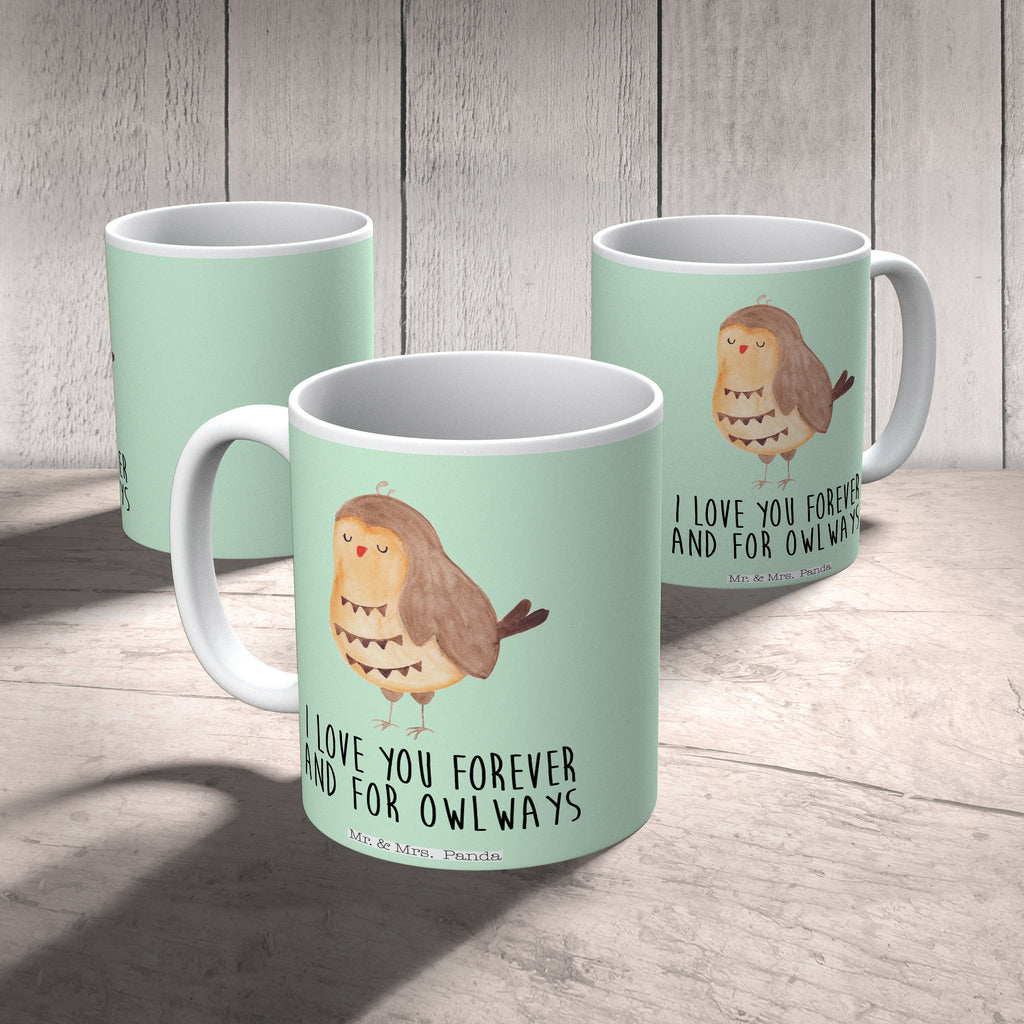 Tasse Eule Zufrieden Eule Spruch, Eule deko, Owl, Liebe Spruch, Romantisch, Wortspiel lustig, Spruch schön, Geschenk Hochzeitstag Becher, Kaffeetasse, Kaffeebecher, Tee, Frühstück, Büro  Eule