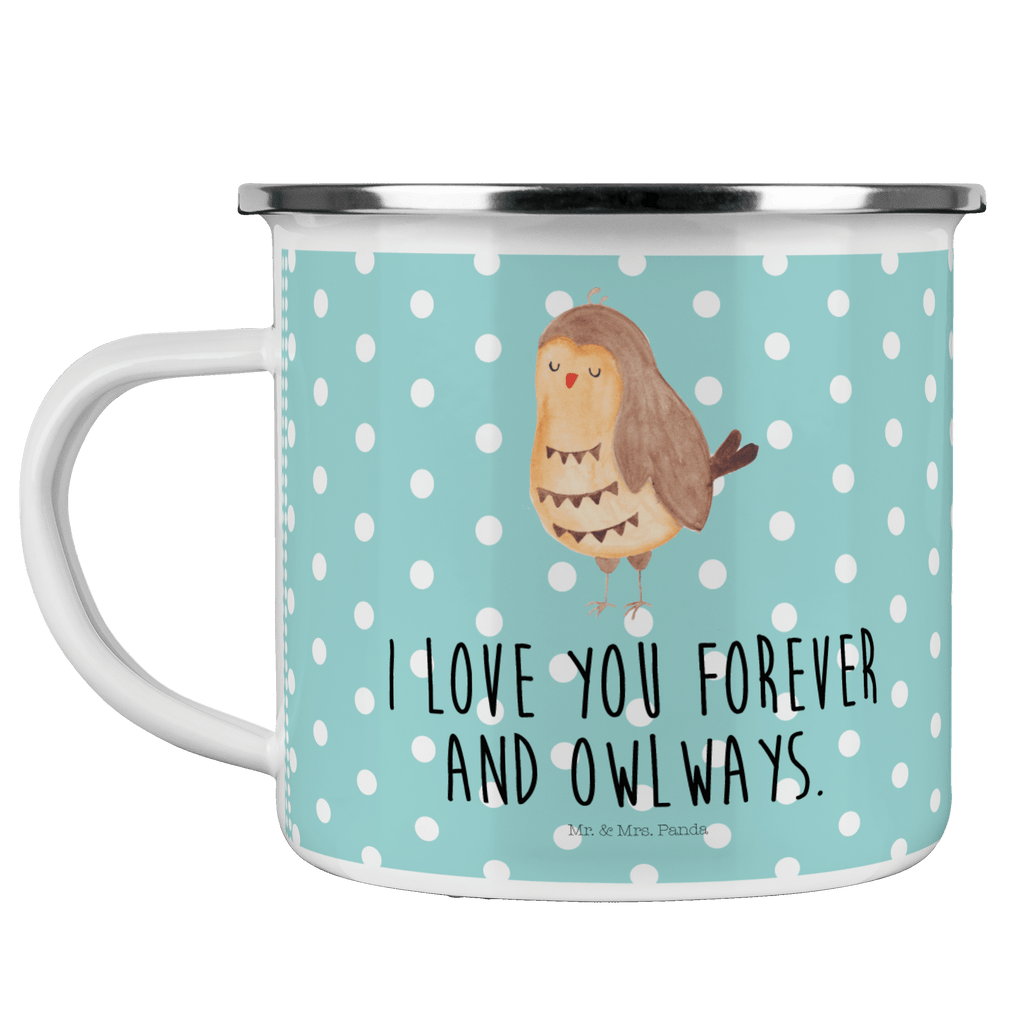 Camping Emaille Tasse Eule Zufrieden Campingtasse, Trinkbecher, Metalltasse, Outdoor Tasse, Emaille Trinkbecher, Blechtasse Outdoor, Emaille Campingbecher, Edelstahl Trinkbecher, Metalltasse für Camping, Kaffee Blechtasse, Camping Tasse Metall, Eule, Eule Spruch, Eule deko, Owl, Liebe Spruch, Romantisch, Wortspiel lustig, Spruch schön, Geschenk Hochzeitstag