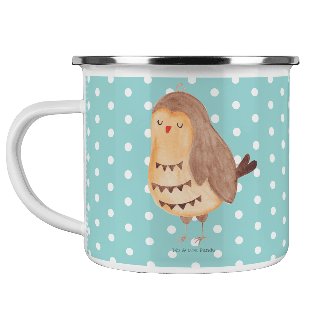 Camping Emaille Tasse Eule Zufrieden Campingtasse, Trinkbecher, Metalltasse, Outdoor Tasse, Emaille Trinkbecher, Blechtasse Outdoor, Emaille Campingbecher, Edelstahl Trinkbecher, Metalltasse für Camping, Kaffee Blechtasse, Camping Tasse Metall, Eule, Eule Spruch, Eule deko, Owl, Liebe Spruch, Romantisch, Wortspiel lustig, Spruch schön, Geschenk Hochzeitstag