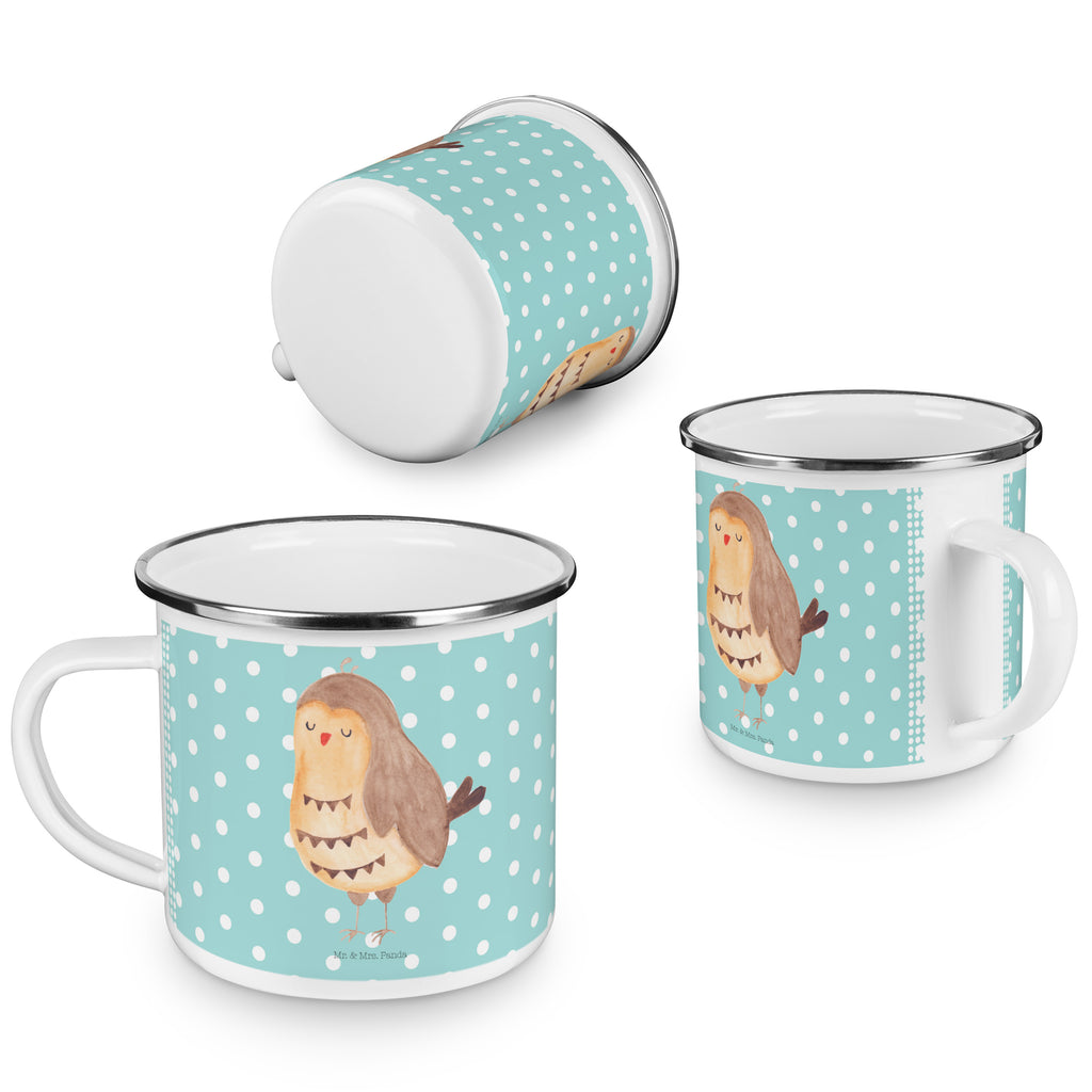 Camping Emaille Tasse Eule Zufrieden Campingtasse, Trinkbecher, Metalltasse, Outdoor Tasse, Emaille Trinkbecher, Blechtasse Outdoor, Emaille Campingbecher, Edelstahl Trinkbecher, Metalltasse für Camping, Kaffee Blechtasse, Camping Tasse Metall, Eule, Eule Spruch, Eule deko, Owl, Liebe Spruch, Romantisch, Wortspiel lustig, Spruch schön, Geschenk Hochzeitstag