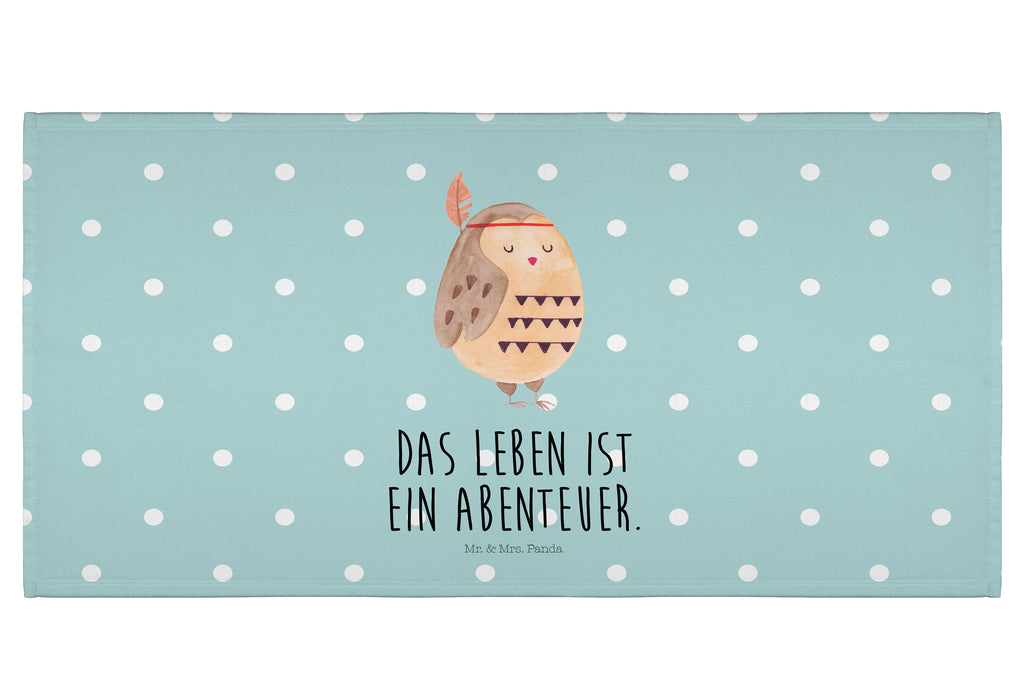 50 x 100 Handtuch Eule Federschmuck Handtuch, Badehandtuch, Badezimmer, Handtücher, groß, Kinder, Baby, Eule, Eule Deko, Owl, Das Leben ist ein Abenteuer, Reisespruch, Federschmuck, Dekoration