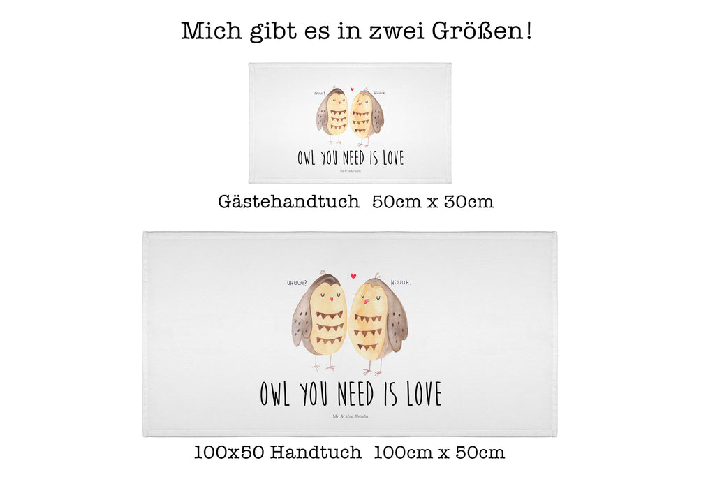 Gäste Handtuch Eule Liebe Gästetuch, Reisehandtuch, Sport Handtuch, Frottier, Kinder Handtuch, Eule, Eule Deko, Liebe, Hochzeit Spruch, Owl, All you need is love, Liebe Spruch, Freundin Geschenk, Freund, Wortspiel lustig