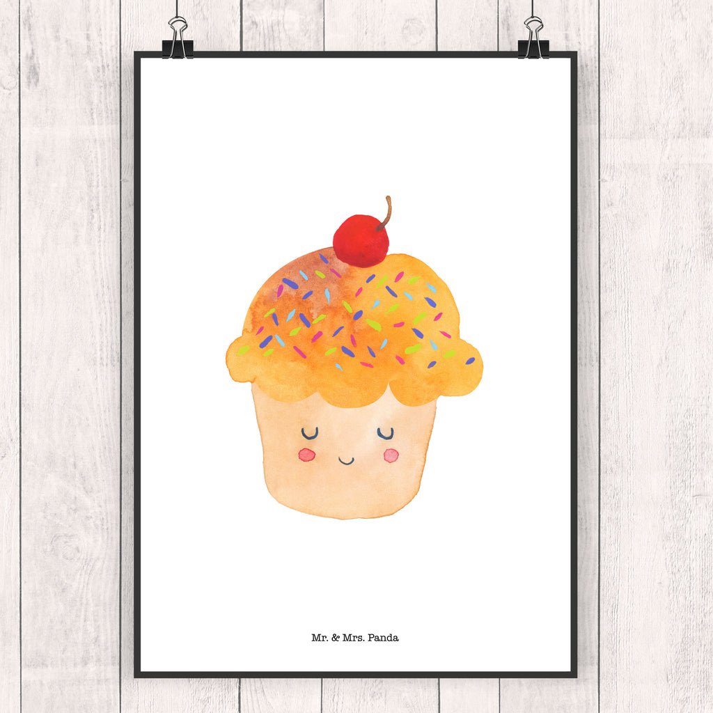 Poster Cupcake Poster, Wandposter, Bild, Wanddeko, Küchenposter, Kinderposter, Wanddeko Bild, Raumdekoration, Wanddekoration, Handgemaltes Poster, Mr. & Mrs. Panda Poster, Designposter, Kunstdruck, Posterdruck, Tiermotive, Gute Laune, lustige Sprüche, Tiere, Cupcakes, Muffin, Wunder, Küche Deko, Küche Spruch, Backen Geschenk, Geschenk Koch, Motivation Sprüche