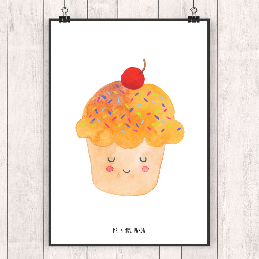 Poster Cupcake Poster, Wandposter, Bild, Wanddeko, Küchenposter, Kinderposter, Wanddeko Bild, Raumdekoration, Wanddekoration, Handgemaltes Poster, Mr. & Mrs. Panda Poster, Designposter, Kunstdruck, Posterdruck, Tiermotive, Gute Laune, lustige Sprüche, Tiere, Cupcakes, Muffin, Wunder, Küche Deko, Küche Spruch, Backen Geschenk, Geschenk Koch, Motivation Sprüche