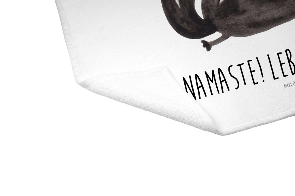 Gäste Handtuch Stinktier Yoga Gästetuch, Reisehandtuch, Sport Handtuch, Frottier, Kinder Handtuch, Stinktier, Skunk, Wildtier, Raubtier, Stinker, Stinki, Yoga, Namaste, Lebe, Liebe, Lache