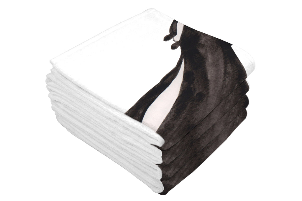 Gäste Handtuch Stinktier Yoga Gästetuch, Reisehandtuch, Sport Handtuch, Frottier, Kinder Handtuch, Stinktier, Skunk, Wildtier, Raubtier, Stinker, Stinki, Yoga, Namaste, Lebe, Liebe, Lache