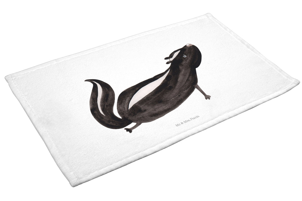 Gäste Handtuch Stinktier Yoga Gästetuch, Reisehandtuch, Sport Handtuch, Frottier, Kinder Handtuch, Stinktier, Skunk, Wildtier, Raubtier, Stinker, Stinki, Yoga, Namaste, Lebe, Liebe, Lache