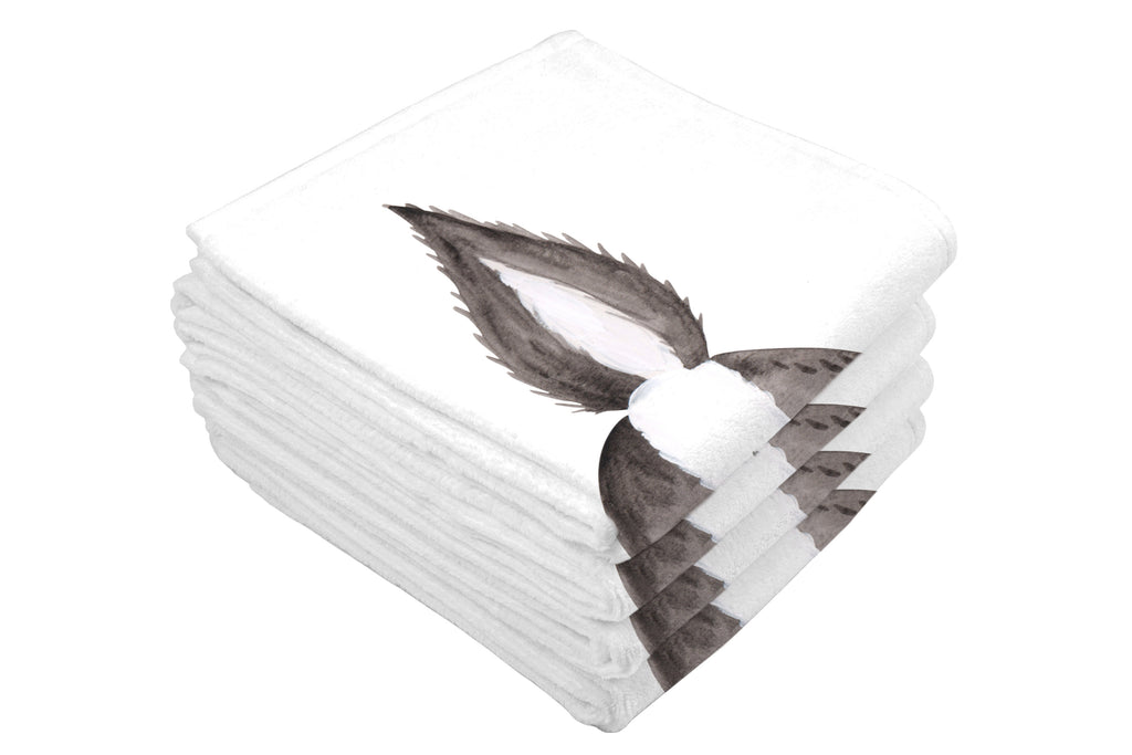 Gäste Handtuch Stinktier Angriff Gästetuch, Reisehandtuch, Sport Handtuch, Frottier, Kinder Handtuch, Stinktier, Skunk, Wildtier, Raubtier, Stinker, Stinki, wütend, Drohung