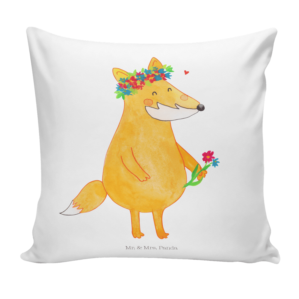 40x40 Kissen Fuchs Blumenliebe Kissenhülle, Kopfkissen, Sofakissen, Dekokissen, Motivkissen, Fuchs, Füchse, Fox, Liebe, Freundin, Fuchsmädchen, Blumenmädchen, Freundinnen, Liebesbeweis, Blume, Blumen, Motivation, Freude, ich, mich, Selbstliebe