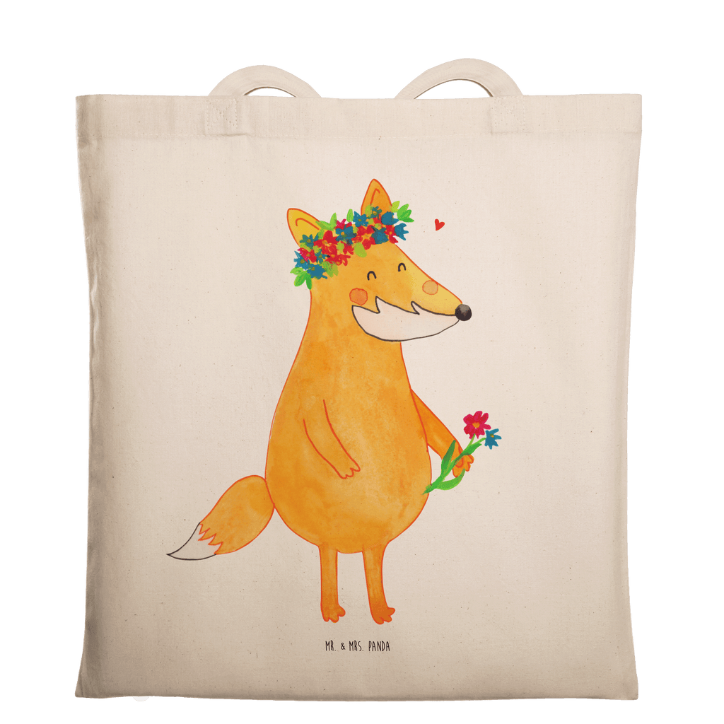 Tragetasche Fuchs Blumenliebe Beuteltasche, Beutel, Einkaufstasche, Jutebeutel, Stoffbeutel, Fuchs, Füchse, Fox, Liebe, Freundin, Fuchsmädchen, Blumenmädchen, Freundinnen, Liebesbeweis, Blume, Blumen, Motivation, Freude, ich, mich, Selbstliebe