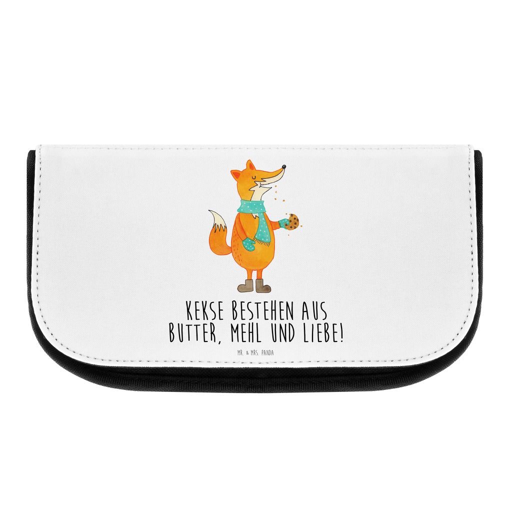 Kosmetiktasche Fuchs Keks Kosmetikbeutel, Kulturtasche, Kulturbeutel, Schminktasche, Make-Up Tasche, Fuchs, Füchse, Backen Spruch, Kekse, Winter, Weihnachtszeit, Plätzchen, Liebe, Küche Deko