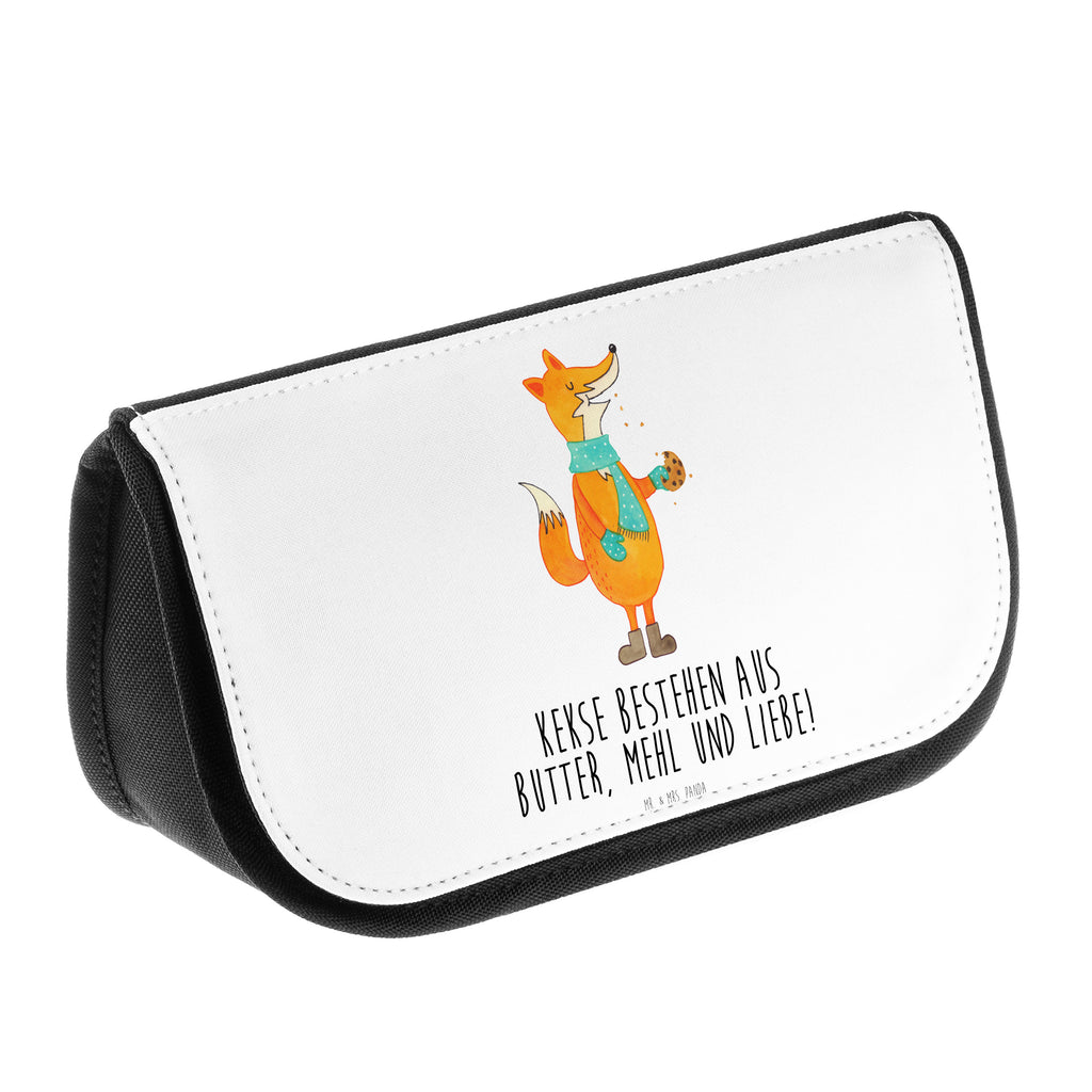 Kosmetiktasche Fuchs Keks Kosmetikbeutel, Kulturtasche, Kulturbeutel, Schminktasche, Make-Up Tasche, Fuchs, Füchse, Backen Spruch, Kekse, Winter, Weihnachtszeit, Plätzchen, Liebe, Küche Deko