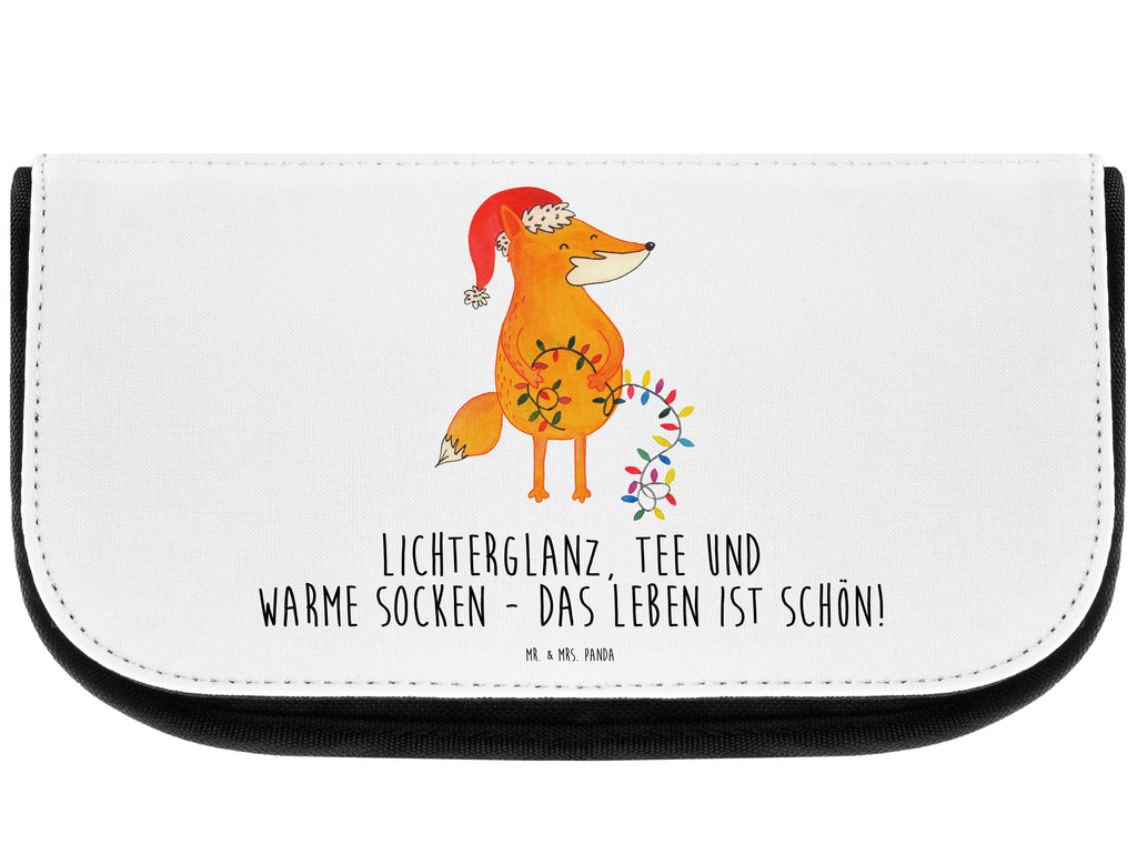 Kosmetiktasche Fuchs Weihnachten Kosmetikbeutel, Kulturtasche, Kulturbeutel, Schminktasche, Make-Up Tasche, Winter, Weihnachten, Weihnachtsdeko, Nikolaus, Advent, Heiligabend, Wintermotiv, Fuchs, Füchse, Spruch schön, Geschenk Weihnachten, Weihnachtsmann, Weihnachtszeit