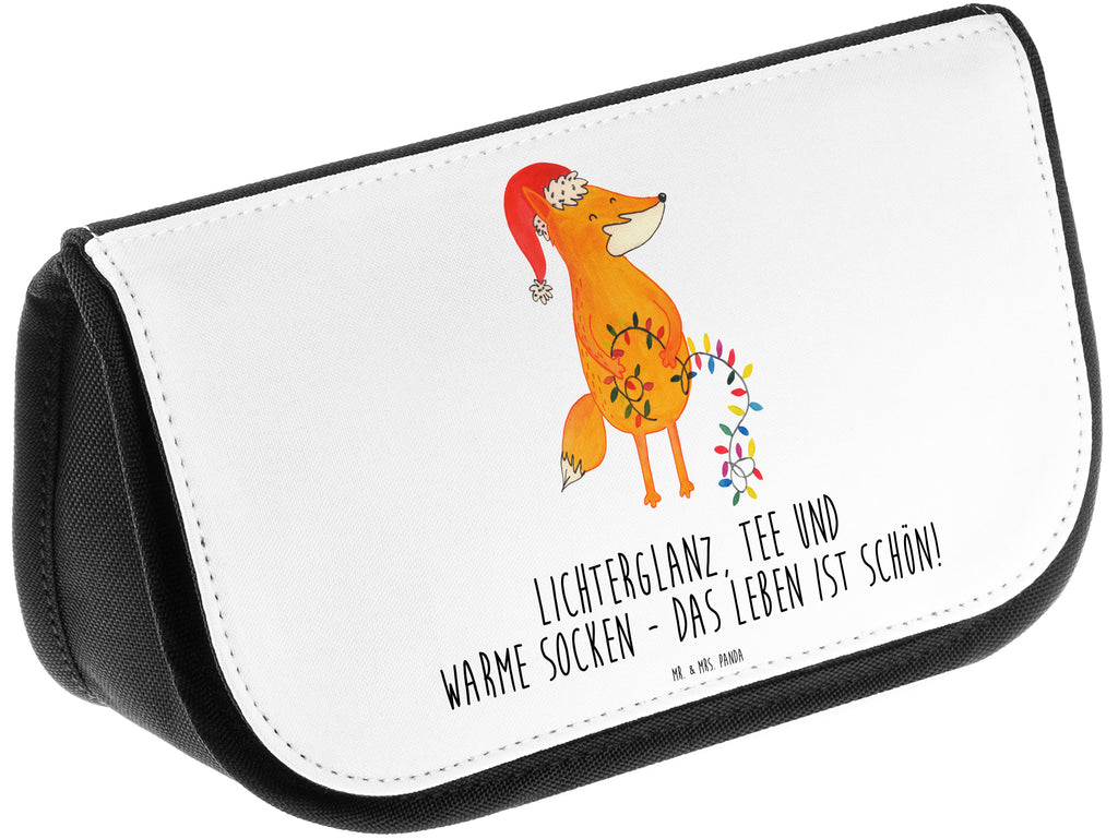 Kosmetiktasche Fuchs Weihnachten Kosmetikbeutel, Kulturtasche, Kulturbeutel, Schminktasche, Make-Up Tasche, Winter, Weihnachten, Weihnachtsdeko, Nikolaus, Advent, Heiligabend, Wintermotiv, Fuchs, Füchse, Spruch schön, Geschenk Weihnachten, Weihnachtsmann, Weihnachtszeit