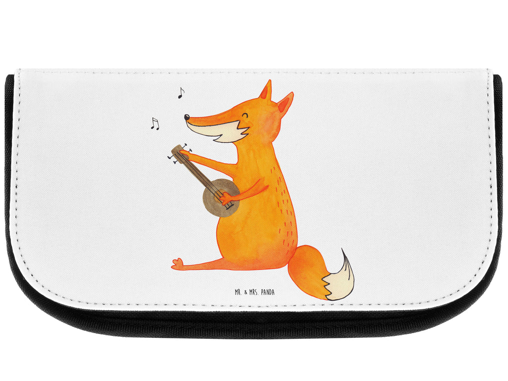 Kosmetiktasche Fuchs Gitarre Kosmetikbeutel, Kulturtasche, Kulturbeutel, Schminktasche, Make-Up Tasche, Fuchs, Füchse, Geschenk Musiker, Musik Spruch, Musikerin, Sänger, Sängerin, Gitarre