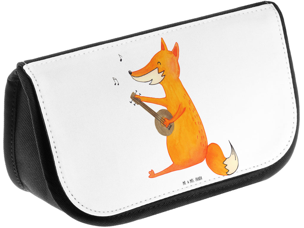 Kosmetiktasche Fuchs Gitarre Kosmetikbeutel, Kulturtasche, Kulturbeutel, Schminktasche, Make-Up Tasche, Fuchs, Füchse, Geschenk Musiker, Musik Spruch, Musikerin, Sänger, Sängerin, Gitarre