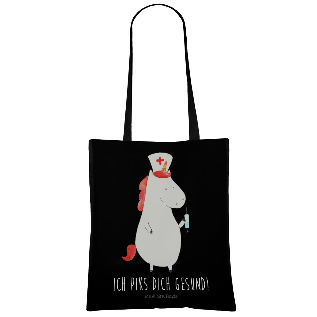 Tragetasche Einhorn Krankenschwester Beuteltasche, Beutel, Einkaufstasche, Jutebeutel, Stoffbeutel, Einhorn, Einhörner, Einhorn Deko, Pegasus, Unicorn, Krankenschwester Geschenk, Krankenpfleger Geschenk, Krankenpflegerin, Krankenschwester Dankeschön, Krankenhaus, Ärztin Geschenk