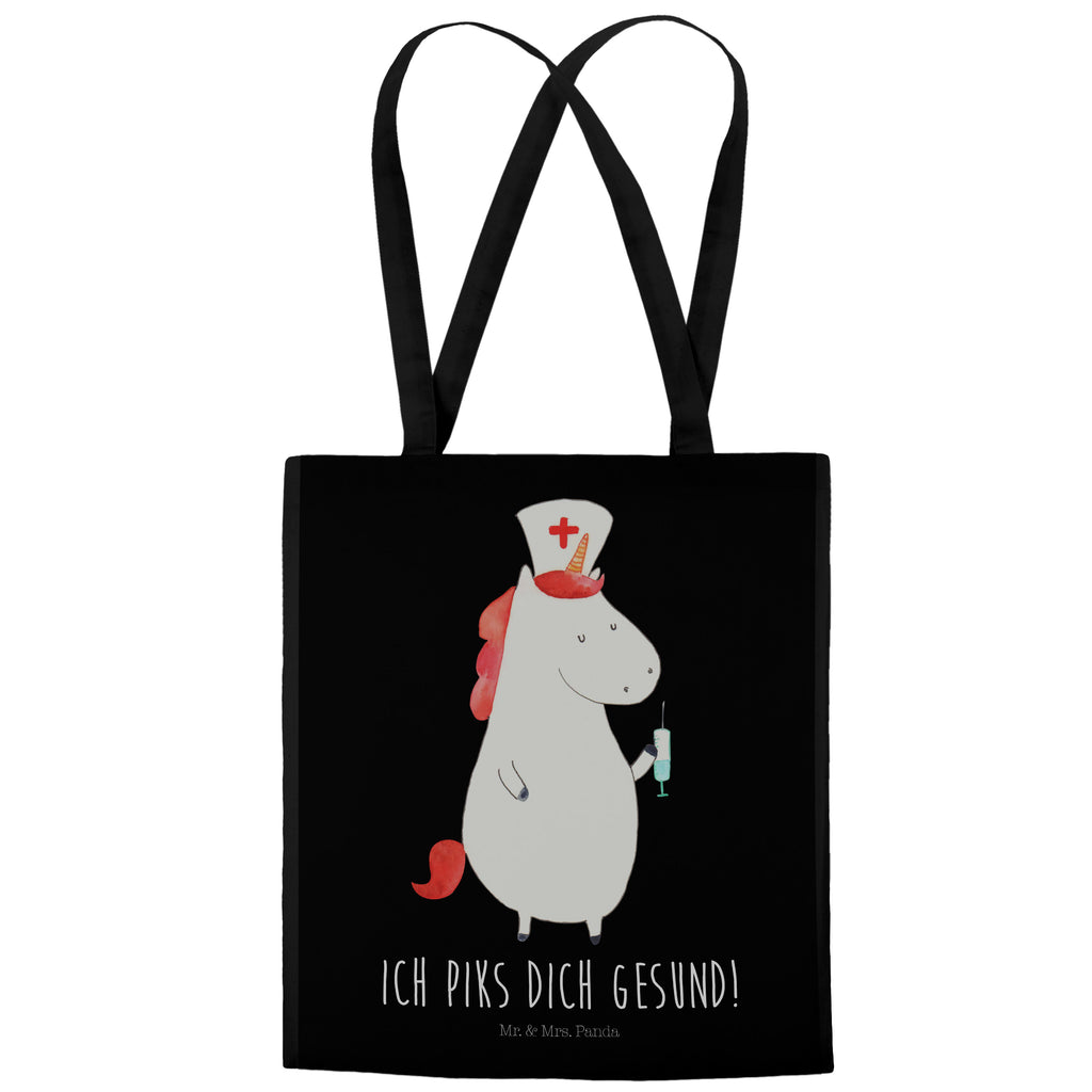 Tragetasche Einhorn Krankenschwester Beuteltasche, Beutel, Einkaufstasche, Jutebeutel, Stoffbeutel, Einhorn, Einhörner, Einhorn Deko, Pegasus, Unicorn, Krankenschwester Geschenk, Krankenpfleger Geschenk, Krankenpflegerin, Krankenschwester Dankeschön, Krankenhaus, Ärztin Geschenk