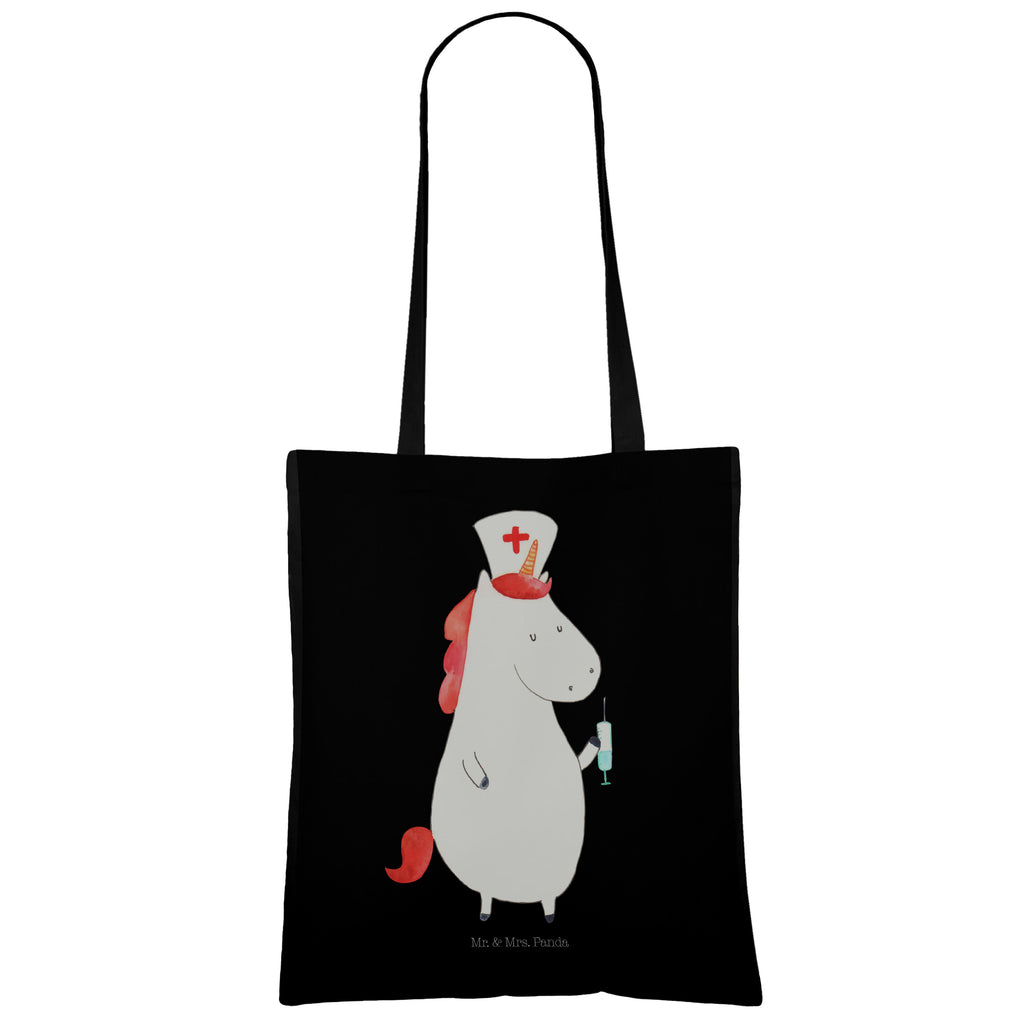 Tragetasche Einhorn Krankenschwester Beuteltasche, Beutel, Einkaufstasche, Jutebeutel, Stoffbeutel, Einhorn, Einhörner, Einhorn Deko, Pegasus, Unicorn, Krankenschwester Geschenk, Krankenpfleger Geschenk, Krankenpflegerin, Krankenschwester Dankeschön, Krankenhaus, Ärztin Geschenk