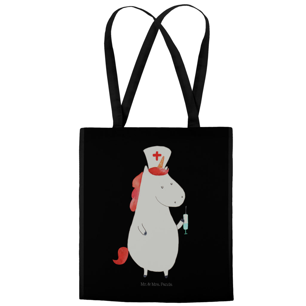 Tragetasche Einhorn Krankenschwester Beuteltasche, Beutel, Einkaufstasche, Jutebeutel, Stoffbeutel, Einhorn, Einhörner, Einhorn Deko, Pegasus, Unicorn, Krankenschwester Geschenk, Krankenpfleger Geschenk, Krankenpflegerin, Krankenschwester Dankeschön, Krankenhaus, Ärztin Geschenk