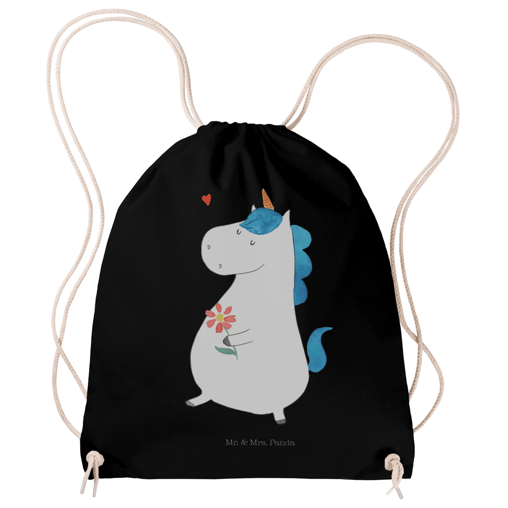 Sportbeutel Einhorn Spaziergang Turnbeutel, Beutel, Sporttasche, Tasche, Stoffbeutel, Einhorn, Einhörner, Einhorn Deko, Pegasus, Unicorn, Glitzer, Blumen, Spaziergang, Motivation, Gute Laune, Freude, Freundin, Mutter, Schwester