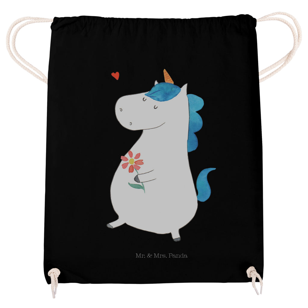 Sportbeutel Einhorn Spaziergang Turnbeutel, Beutel, Sporttasche, Tasche, Stoffbeutel, Einhorn, Einhörner, Einhorn Deko, Pegasus, Unicorn, Glitzer, Blumen, Spaziergang, Motivation, Gute Laune, Freude, Freundin, Mutter, Schwester