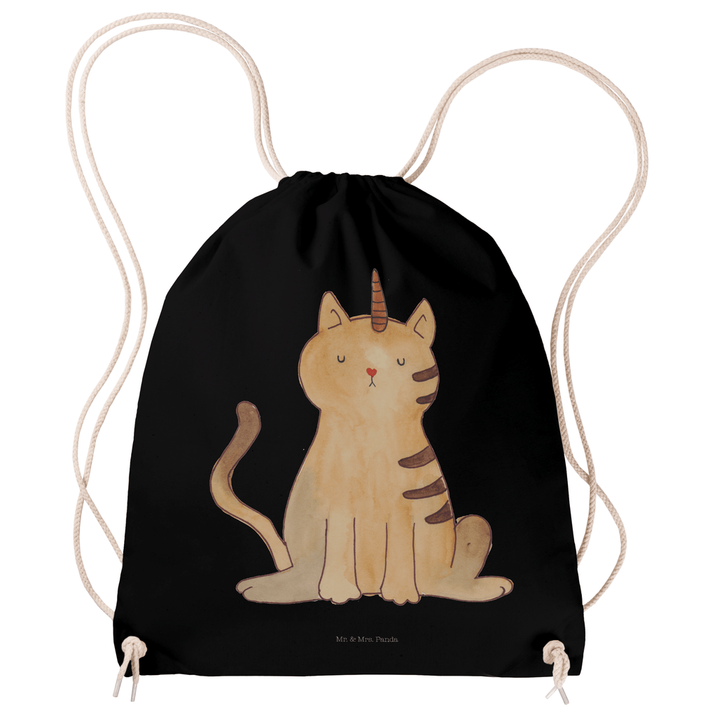 Sportbeutel Einhorn Katze Turnbeutel, Beutel, Sporttasche, Tasche, Stoffbeutel, Einhorn, Einhörner, Einhorn Deko, Pegasus, Unicorn, Katzer, Mieze, Regenbogen, Glitzer, Einhornpower, Erwachsenwerden, Katze, Katzenhorn, Einhornkatze, Kittyhorn