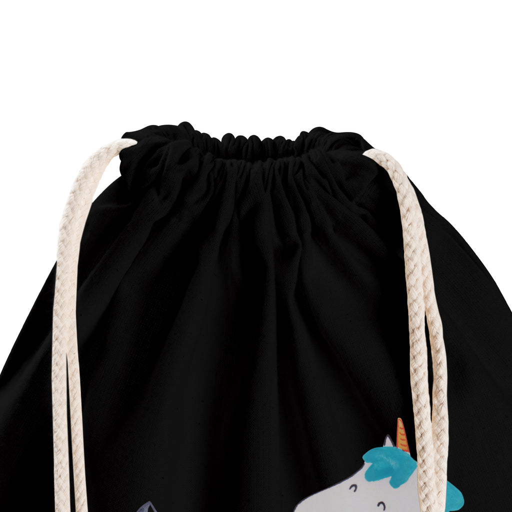 Sportbeutel Einhorn Bergsteiger Turnbeutel, Beutel, Sporttasche, Tasche, Stoffbeutel, Einhorn, Einhörner, Einhorn Deko, Pegasus, Unicorn, Bergsteiger, Abenteuer, Berge, Abenteurer, Weltenbummler, Weltreise, Reisen, Urlaub, Entdecker