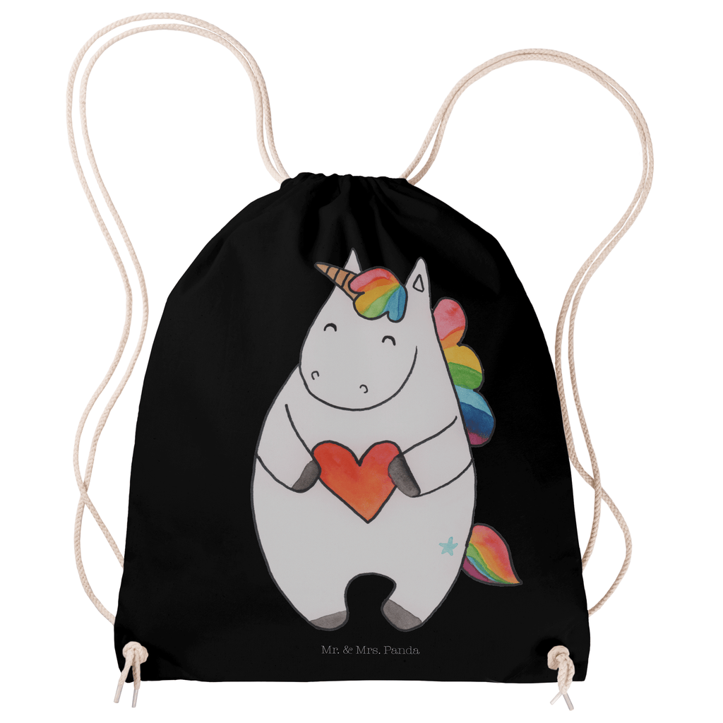 Sportbeutel Einhorn Herz Turnbeutel, Beutel, Sporttasche, Tasche, Stoffbeutel, Einhorn, Einhörner, Einhorn Deko, Pegasus, Unicorn, Herz, schlimm, böse, witzig, lustig, Freundin, anders, bunt