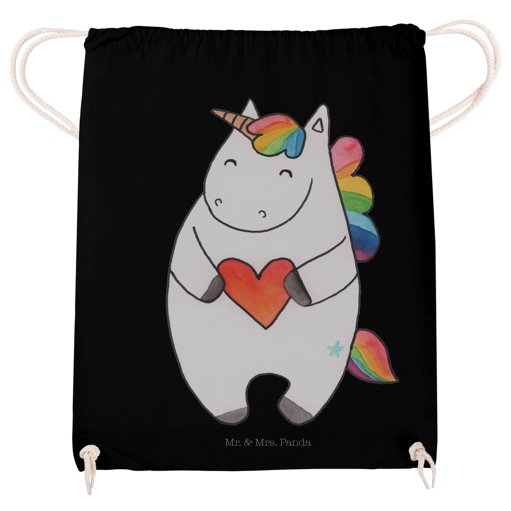 Sportbeutel Einhorn Herz Turnbeutel, Beutel, Sporttasche, Tasche, Stoffbeutel, Einhorn, Einhörner, Einhorn Deko, Pegasus, Unicorn, Herz, schlimm, böse, witzig, lustig, Freundin, anders, bunt