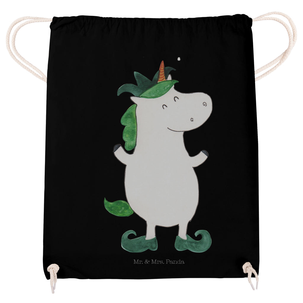 Sportbeutel Einhorn Joker Turnbeutel, Beutel, Sporttasche, Tasche, Stoffbeutel, Einhorn, Einhörner, Einhorn Deko, Pegasus, Unicorn, Hofnarr, Kasper, Gaukler, Mittelalter