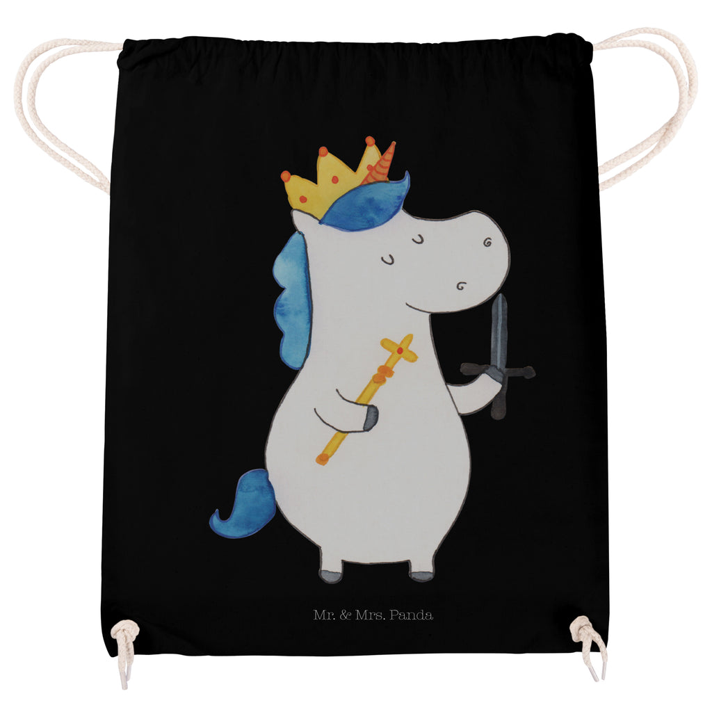 Sportbeutel Einhorn König mit Schwert Turnbeutel, Beutel, Sporttasche, Tasche, Stoffbeutel, Einhorn, Einhörner, Einhorn Deko, Pegasus, Unicorn, König, Ritter, Mittelalter