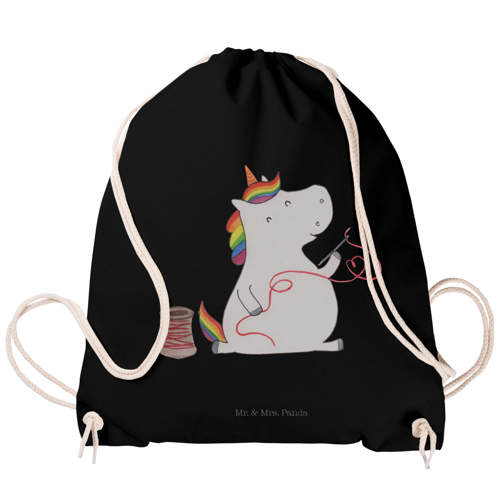 Sportbeutel Einhorn Näherin Turnbeutel, Beutel, Sporttasche, Tasche, Stoffbeutel, Einhorn, Einhörner, Einhorn Deko, Pegasus, Unicorn, Näherin, nähen, Mädchen, Freundin, Häkeln, Stricken, basteln, Nähzimmer