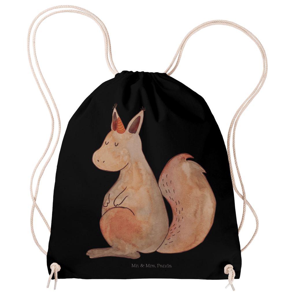 Sportbeutel Einhörnchen Glaube Turnbeutel, Beutel, Sporttasche, Tasche, Stoffbeutel, Einhorn, Einhörner, Einhorn Deko, Pegasus, Unicorn, Einhörnchen, Eichhörnchen, Eichhorn