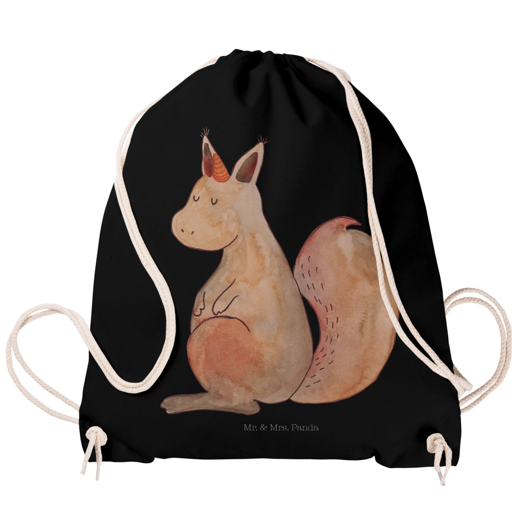 Sportbeutel Einhörnchen Glaube Turnbeutel, Beutel, Sporttasche, Tasche, Stoffbeutel, Einhorn, Einhörner, Einhorn Deko, Pegasus, Unicorn, Einhörnchen, Eichhörnchen, Eichhorn