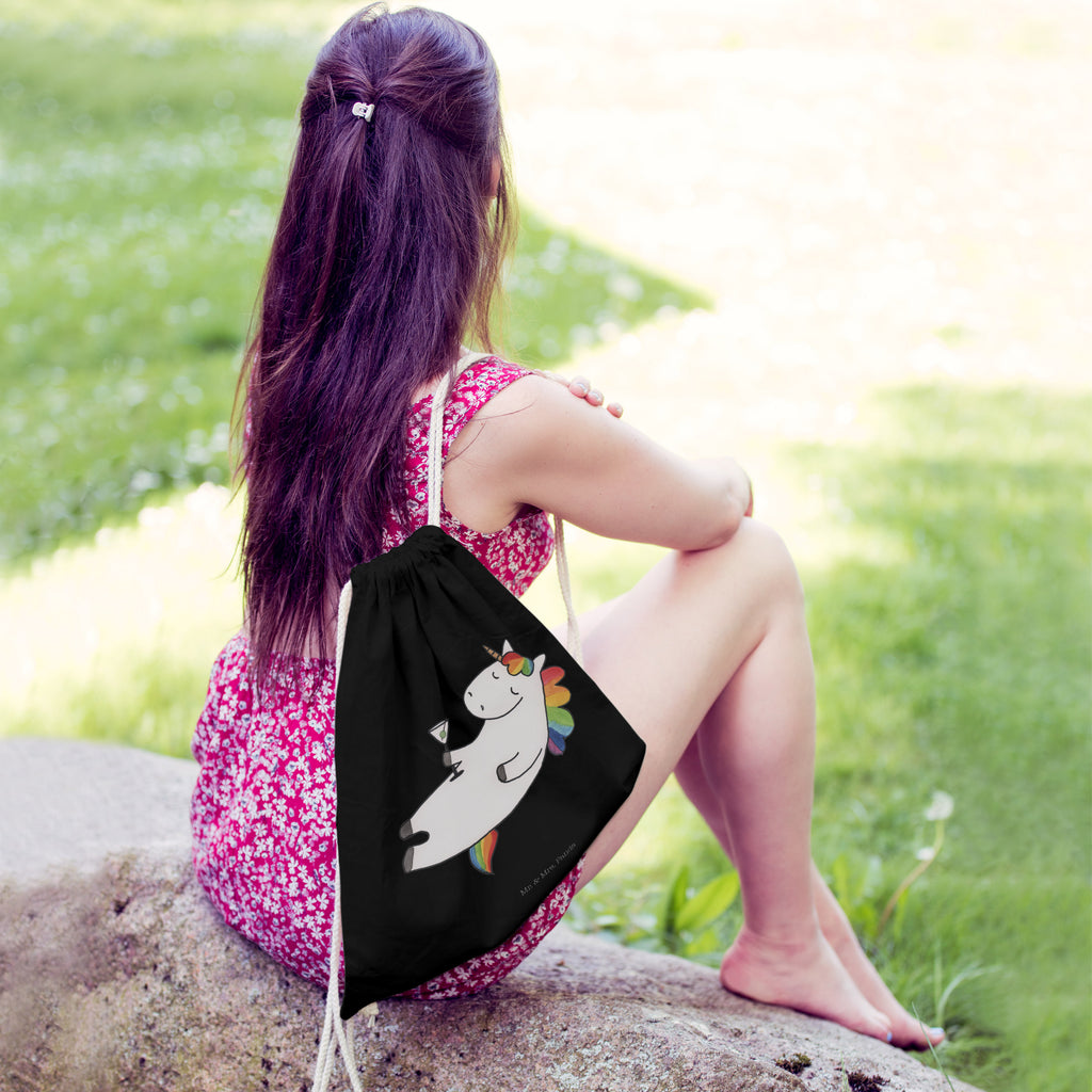 Sportbeutel Einhorn Cocktail Turnbeutel, Beutel, Sporttasche, Tasche, Stoffbeutel, Einhorn, Einhörner, Einhorn Deko, Pegasus, Unicorn, Party, Spaß, Feiern, Caipirinha, Rum, Cuba Libre, Sekt, Freundin, Geburtstag, lustig, witzig, Spruch, Glitzer