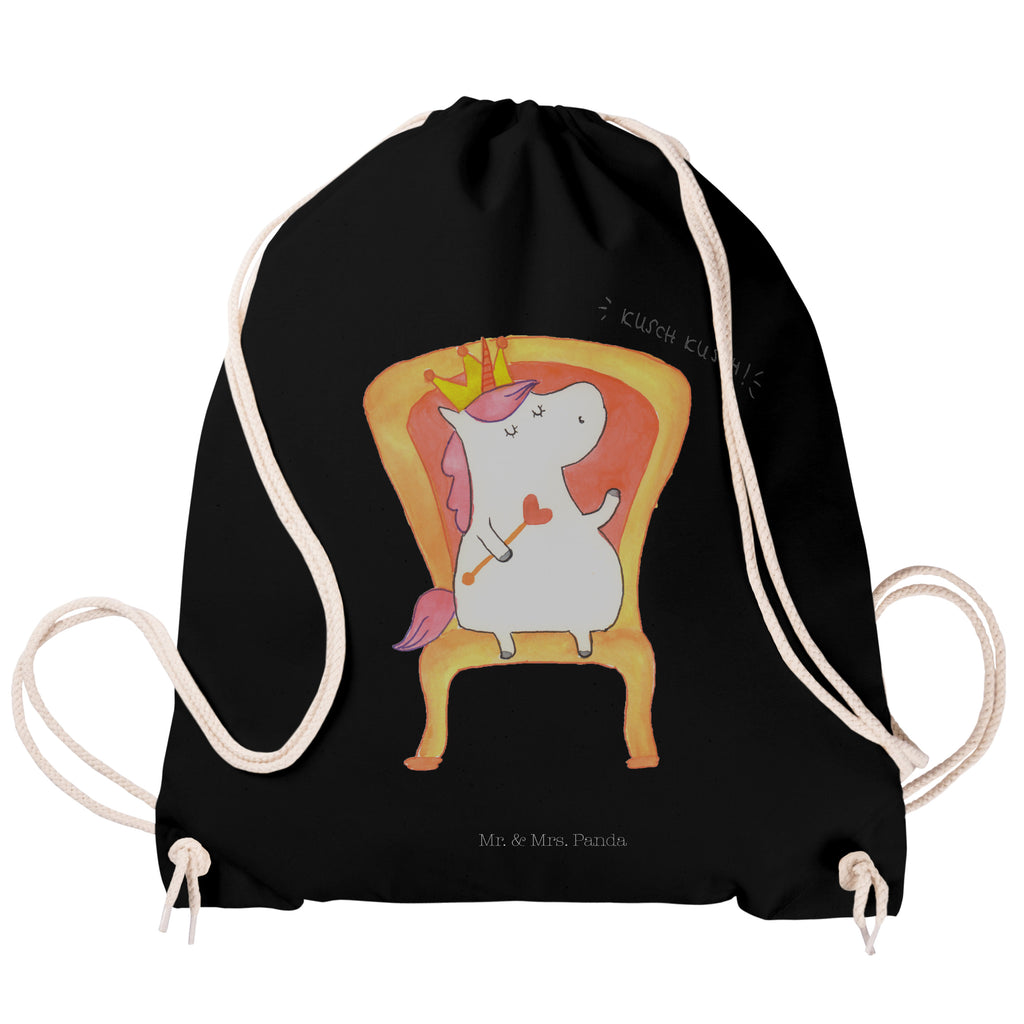 Sportbeutel Einhorn König Turnbeutel, Beutel, Sporttasche, Tasche, Stoffbeutel, Einhorn, Einhörner, Einhorn Deko, Pegasus, Unicorn, König, Präsident, Bundeskanzler, Herrscher, Kaiser, Prinzessin, Krone