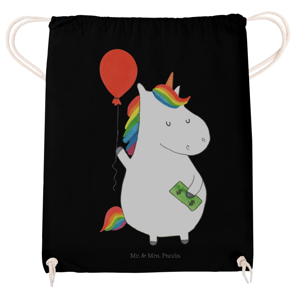 Sportbeutel Einhorn Luftballon Turnbeutel, Beutel, Sporttasche, Tasche, Stoffbeutel, Einhorn, Einhörner, Einhorn Deko, Pegasus, Unicorn, Luftballon, Geld, Lebenslust, Freude, Geschenk, Freundin
