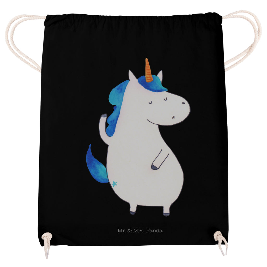 Sportbeutel Einhorn Mann Turnbeutel, Beutel, Sporttasche, Tasche, Stoffbeutel, Einhorn, Einhörner, Einhorn Deko, Pegasus, Unicorn, cool, Mann, Freundin, Familie, bester Freund, BFF, Party, hübsch, beste