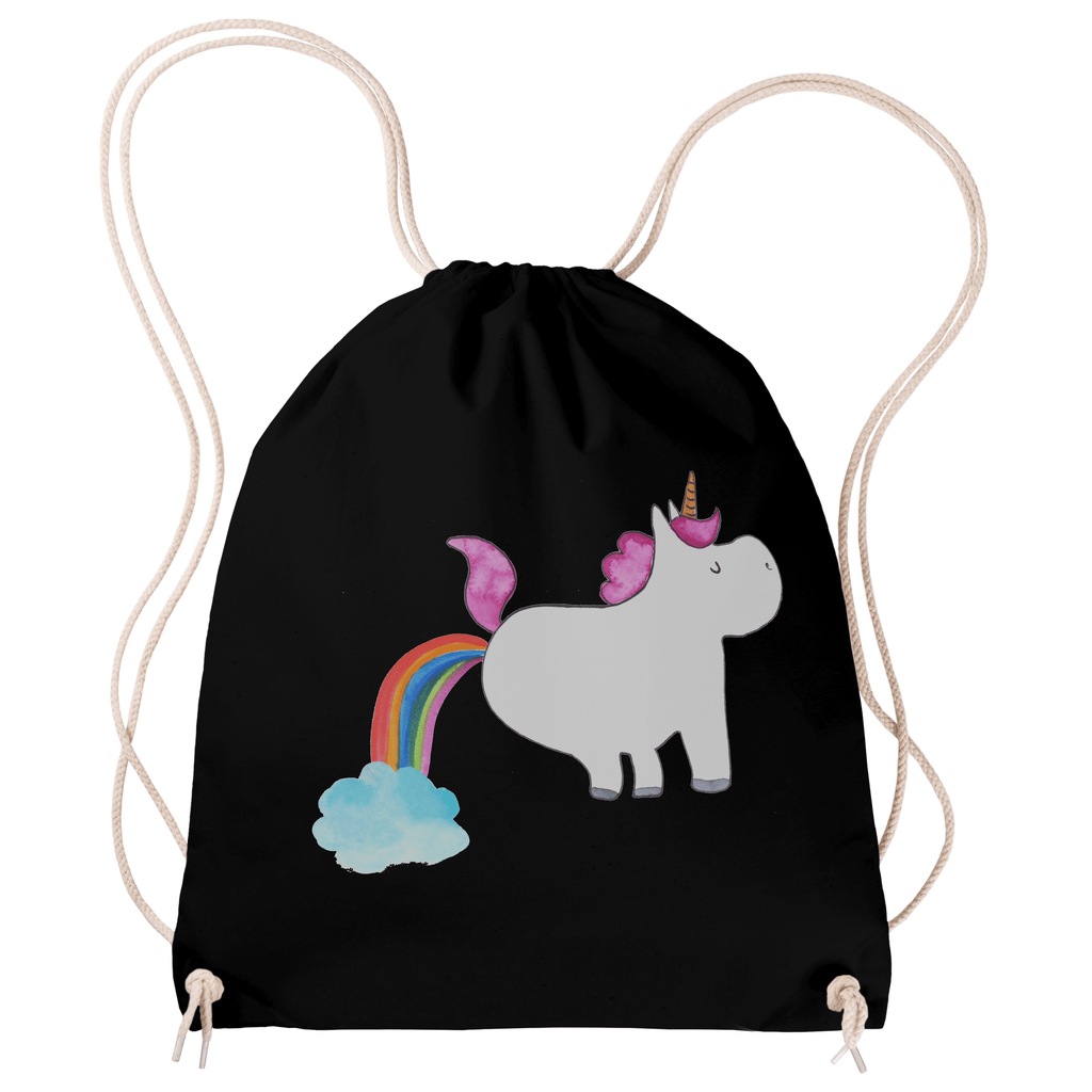 Sportbeutel Einhorn Pupsend Turnbeutel, Beutel, Sporttasche, Tasche, Stoffbeutel, Einhorn, Einhörner, Einhorn Deko, Pegasus, Unicorn, Pups, Regenbogen, Glitzer, Einhornpower, Erwachsenwerden, Spaß, lustig, Freundin