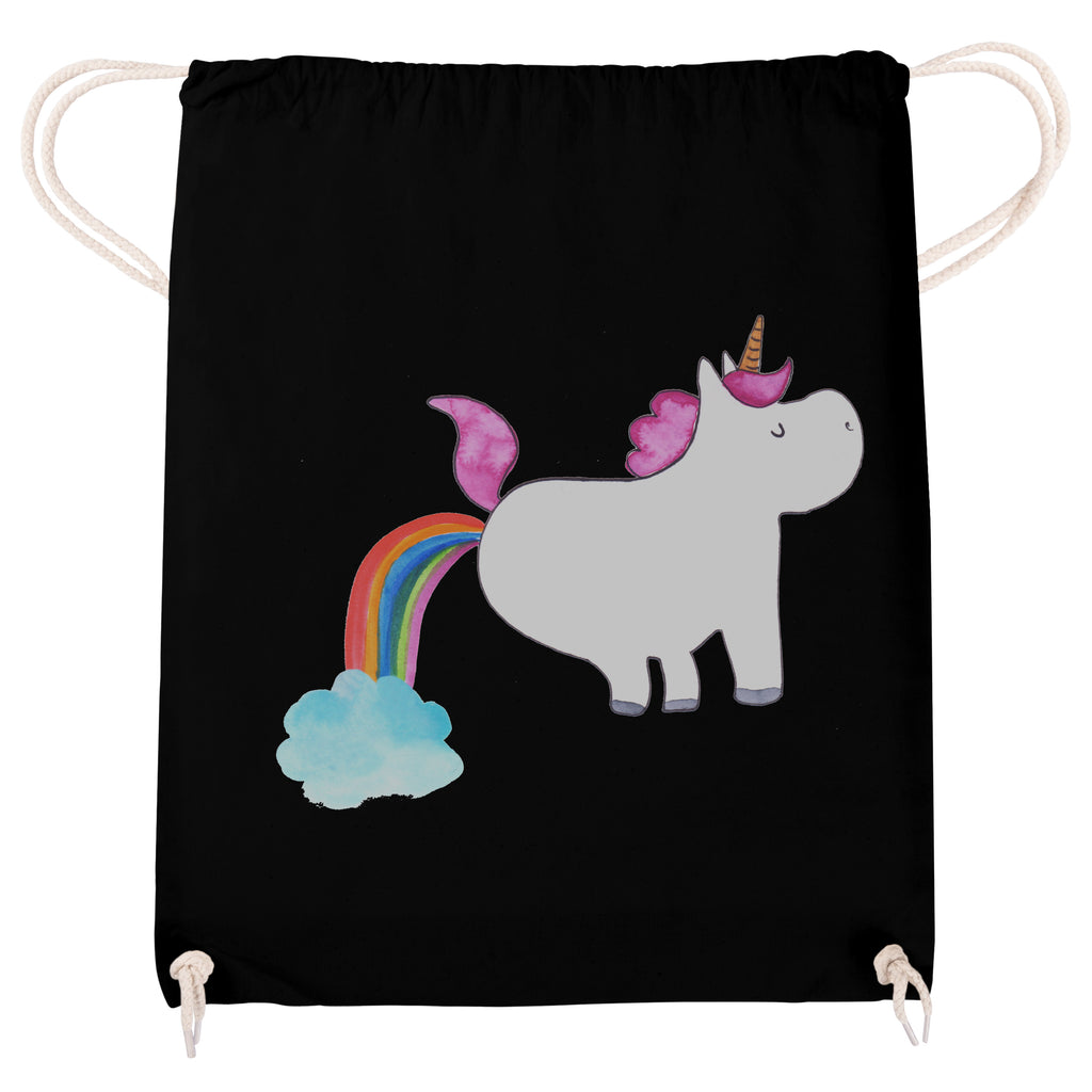 Sportbeutel Einhorn Pupsend Turnbeutel, Beutel, Sporttasche, Tasche, Stoffbeutel, Einhorn, Einhörner, Einhorn Deko, Pegasus, Unicorn, Pups, Regenbogen, Glitzer, Einhornpower, Erwachsenwerden, Spaß, lustig, Freundin