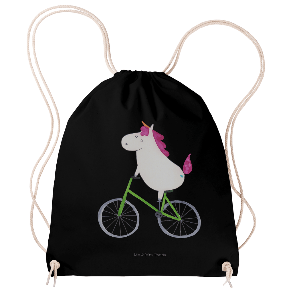 Sportbeutel Einhorn Radfahrer Turnbeutel, Beutel, Sporttasche, Tasche, Stoffbeutel, Einhorn, Einhörner, Einhorn Deko, Pegasus, Unicorn, Radfahren, Radfahrer, Rad, Bike, Feenstaub, Konfetti, Luxusproblem, Kummer, Liebeskummer